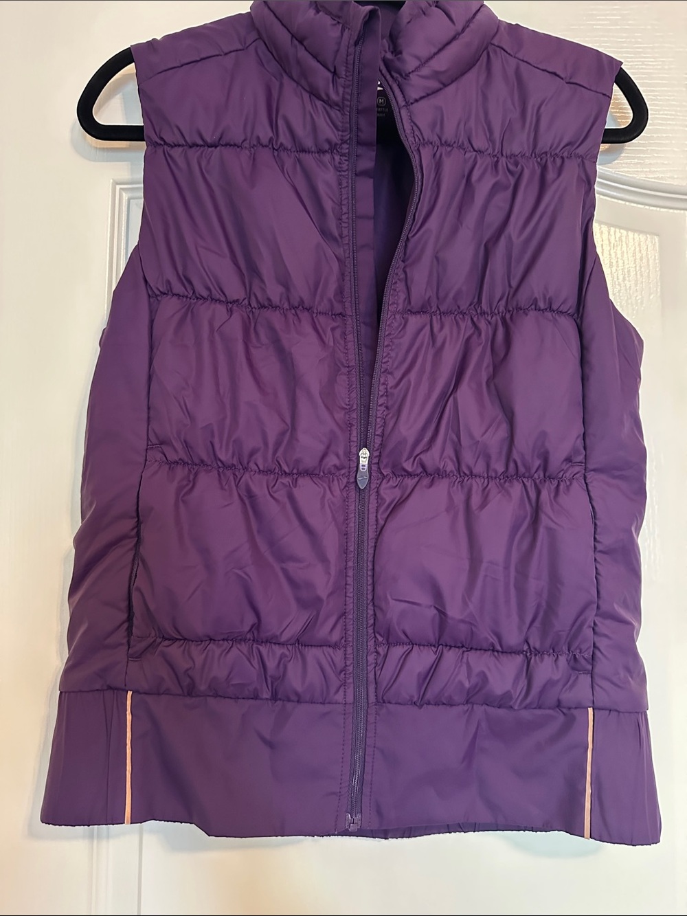 Brooks Purple Quilted Puffer Vest